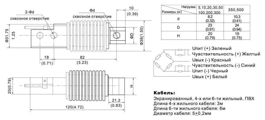 Размеры Zemic BM11