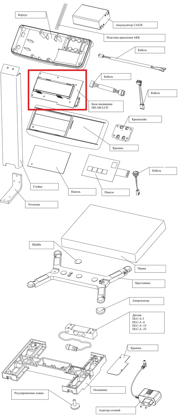 Блок индикации DD-AB-LCD+ Мк5.043.130 MK-AB11